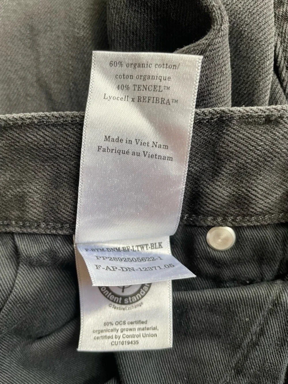 New Everlane Women Super Soft Straight Leg Jeans Black Size 28 - Picture 9 of 9